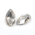 Asfour Crystal Flat Back Sew-On Stone - Pear 18x11MM LIGHT SILK