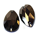 Asfour Crystal Flat Back Sew-On Stone - Pear 28x16MM JET HONEY coated