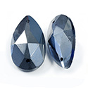 Asfour Crystal Flat Back Sew-On Stone - Pear 28x16MM HEMATITE