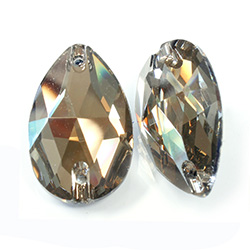 Asfour Crystal Flat Back Sew-On Stone - Pear 28x16MM HONEY
