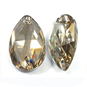 Asfour Crystal Flat Back Sew-On Stone - Pear 28x16MM LT COLORADO TOPAZ