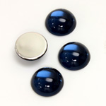 Plastic Flat Back Foiled Cabochon - Round 13MM MONTANA