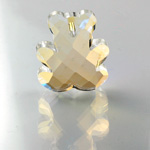 Cut Crystal Pendant - Fancy Teddy Bear 24MM CRYSTAL AB