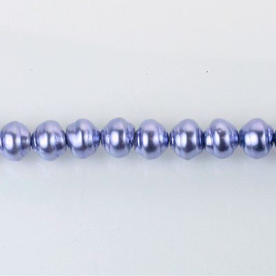 Czech Glass Pearl Bead - Snail Shell 06MM LILAC 70429