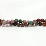 Gemstone Bead - Faceted Round 06MM FANCY JASPER