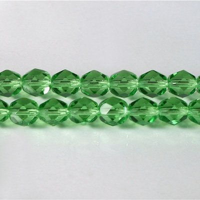 Czech Glass Fire Polish Bead - Round 07MM PERIDOT