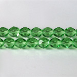 Czech Glass Fire Polish Bead - Round 07MM PERIDOT