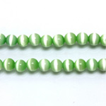 Fiber-Optic Synthetic Bead - Cat's Eye Smooth Round 05MM CAT'S EYE LT GREEN