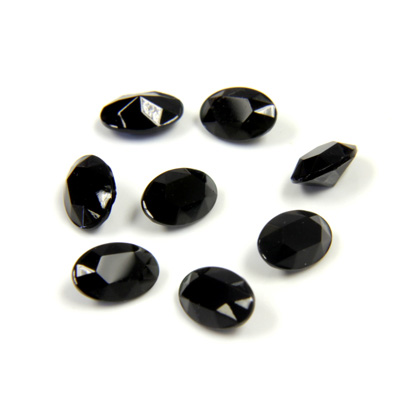 Swarovski Crystal Point Back Tin Table Cut (TTC) Fancy Stone - Oval 06x4MM JET