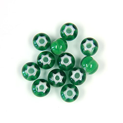 Preciosa Czech Glass Seed Bead - Cornelian Star 06/0 LT EMERALD 53712