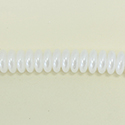 Czech Glass Pearl Bead - Spacer 06x2.5MM SNOW WHITE
