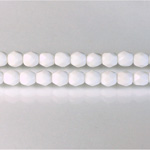 Czech Glass Fire Polish Bead - Round 05MM CHALKWHITE