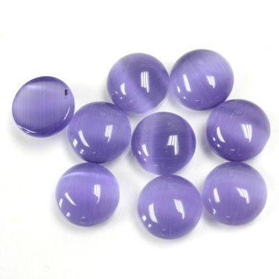 Fiber-Optic Cabochon - Round 09MM CAT'S EYE TANZANITE