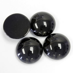 Gemstone Cabochon - Round 16MM BLACK ONYX