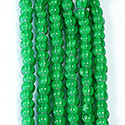 Preciosa Czech Glass Seed Bead - Strung Cornelian Star 06/0 LT EMERALD 53712