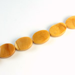 Gemstone Bead - Flat Top Oval 14x10MM YELLOW JASPER