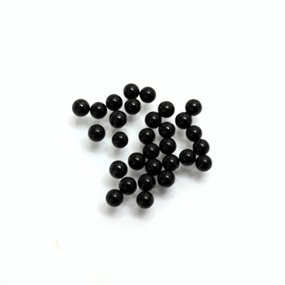 Gemstone No-Hole Ball - 03MM BLACK ONYX
