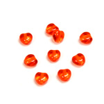 Czech Pressed Glass Bead - Smooth Heart 06x6MM HYACINTH