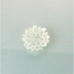 Plastic Carved No-Hole Flower - Dahlia 18MM DYEABLE CRYSTAL