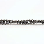 Gemstone Bead - Faceted Round 04MM HEMATITE