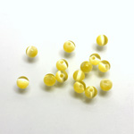 Fiber-Optic 1-Hole Ball - 04MM CAT'S EYE YELLOW