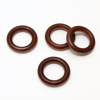 Wood Bead - Smooth Round Ring 30MM ROBLES