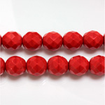 Czech Glass Fire Polish Bead - Round 10MM RED