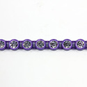 Plastic Rhinestone Banding 1 Row PP26 (SS13) CRYSTAL-PURPLE