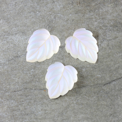 Preciosa Glass Flat Back Leaf 12MM MATTE CRYSTAL AB Foiled