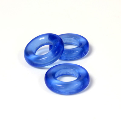 Czech Pressed Glass Ring - 14MM SAPPHIRE