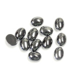 Gemstone Cabochon - Oval 08x6MM HEMATITE