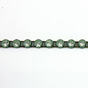 Plastic Rhinestone Banding 1 Row PP17 (SS8) CRYSTAL-KHAKI