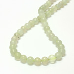 Gemstone Bead - Smooth Round 08MM JADE LT GREEN