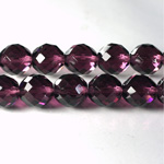 Czech Glass Fire Polish Bead - Round 10MM AMETHYST