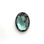 Glass Flat Back Foiled Rauten Rose - Oval 18x13MM MONTANA