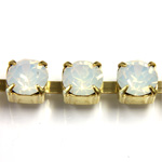 Preciosa MAXIMA Crystal Rhinestone Cup Chain - SS29 WHITE OPAL-RAW