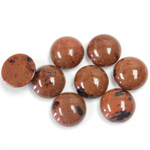 Gemstone Cabochon - Round 10MM RED OBSIDIAN