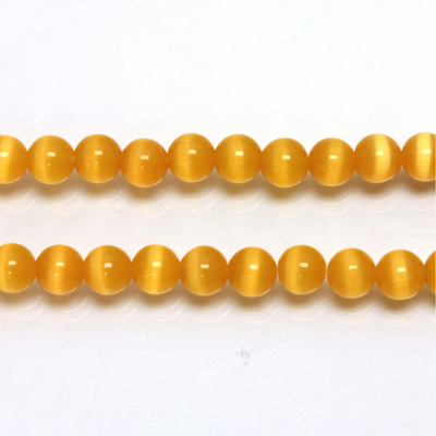 Fiber-Optic Synthetic Bead - Cat's Eye Smooth Round 05MM CAT'S EYE SUNSHINE
