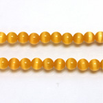Fiber-Optic Synthetic Bead - Cat's Eye Smooth Round 05MM CAT'S EYE SUNSHINE