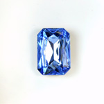 Glass Point Back Tin Table Cut (TTC) Stone - Cushioned Octagon 14x10MM LT SAPPHIRE