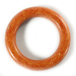 Plastic Bead - Smooth Round Ring 40MM INDOCHINE LIGHT BROWN