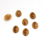 Glass Medium Dome Lampwork Cabochon - Oval 08x6MM BROWN CAT'S EYE