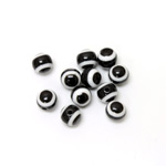 Plastic Eye Bead - Round 08MM BLACK