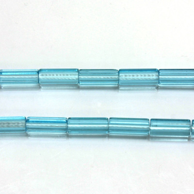 Czech Glass Fire Polished Bead - Atlas 10x4MM AQUA