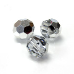 Preciosa Crystal Bead Regular Cut - Round 03MM CRYSTAL 1/2 COMET ARGENT LIGHT