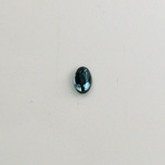 Glass Flat Back Rose Cut Faceted Foiled Stone - Oval 06x4MM MONTANA