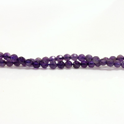 Gemstone Bead - Faceted Round 04MM AMETHYST