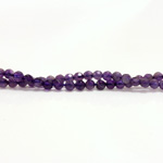 Gemstone Bead - Faceted Round 04MM AMETHYST