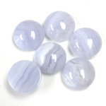 Gemstone Cabochon - Round 13MM BLUE LACE AGATE