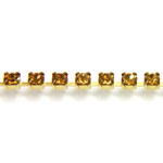 Preciosa Crystal Rhinestone Cup Chain - PP14 (SS6.5) TOPAZ-RAW